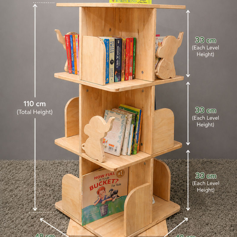 Awwlie's Rotating Book shelf