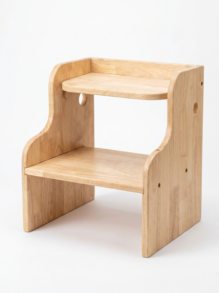Awwlie's 2-in-1 Wooden Step Stool & Toddler Chair