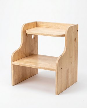 Awwlie's 2-in-1 Wooden Step Stool & Toddler Chair