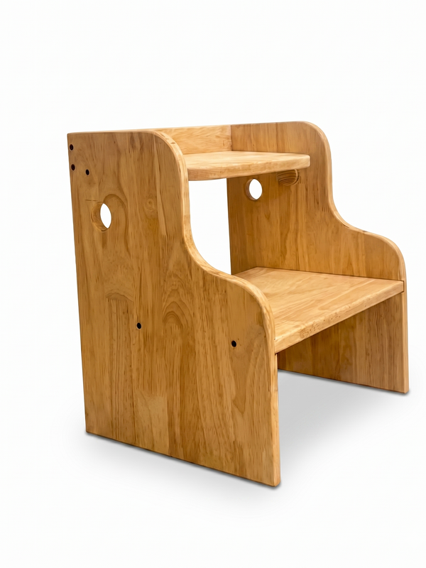 Awwlie's 2-in-1 Wooden Step Stool & Toddler Chair